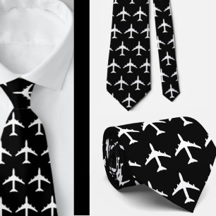 Aeroplane Jet Pilot Airline Tie