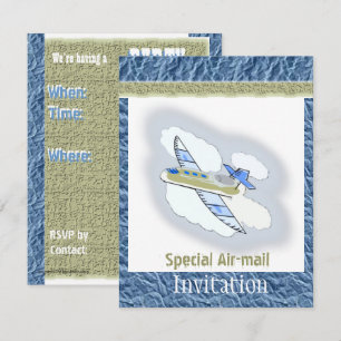 Aeroplane Jetplane Party Invitation