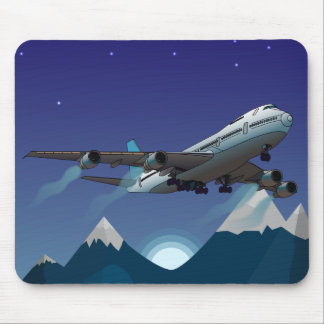 Aeroplane. Jumbo jet. Mouse Pad