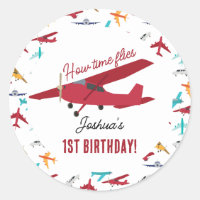 Aeroplane Kids 1st Birthday Party Time Flies