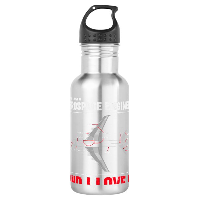 Aeroplane Lover Aerospace Engineer 710 Ml Water Bottle (Front)