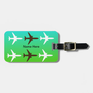 Aeroplane Luggage Tag