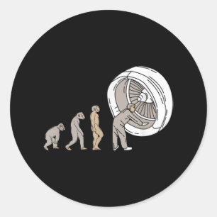 Aeroplane Mechanic Aircraft Maintenance Technician Classic Round Sticker