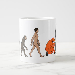 Aeroplane Mechanic Evolution Engineer Large Coffee Mug