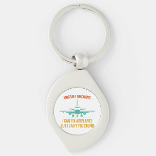 Aeroplane mechanic i can fix aeroplanes but i can' key ring