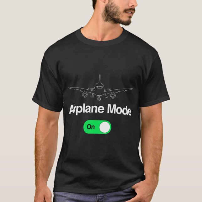 Aeroplane Mode Commercial Plane Gift for Pilot RC  T-Shirt (Front)