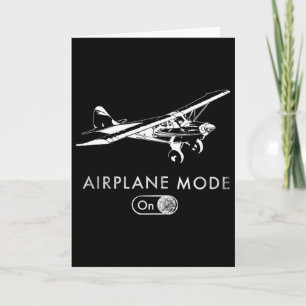 Aeroplane Mode On Pilot Super Bush Cub  Card