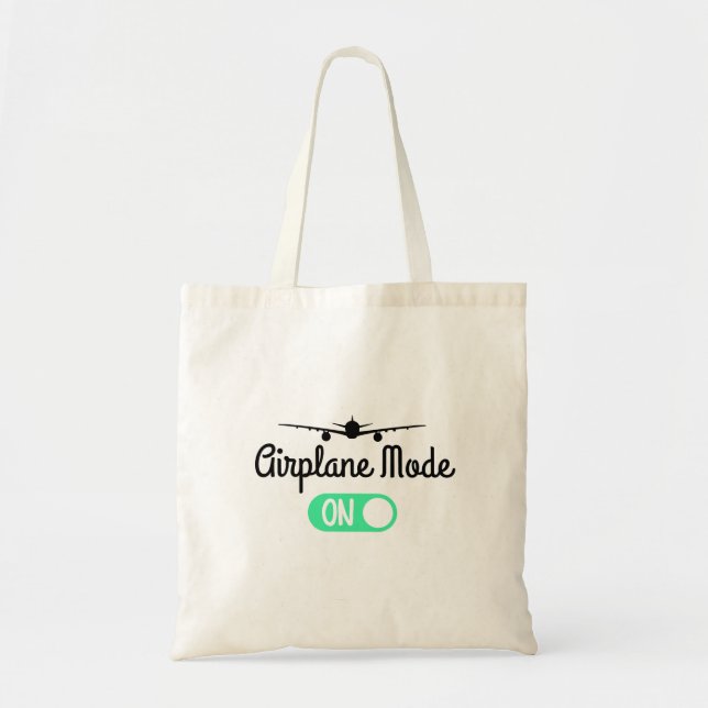  Aeroplane mode On T-Shirt Tote Bag (Front)