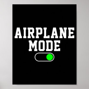 Aeroplane Mode On Vacation Summer Poster