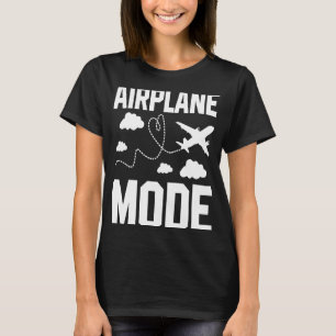 Aeroplane Mode Pilot Aeroplane Plane Aviation 16 T-Shirt