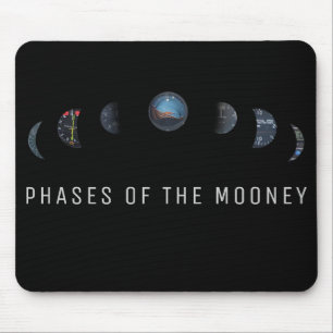 Aeroplane mouse pad, phases of mooney instruments mouse pad