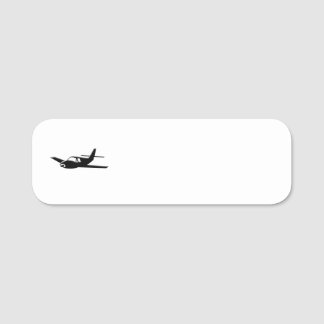 Aeroplane Name Tag