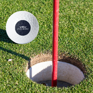 Aeroplane Navy Blue and White Stylish Modern Trave Golf Balls