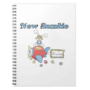 Aeroplane New Aunt of Boy T-shirts and Gifts Notebook