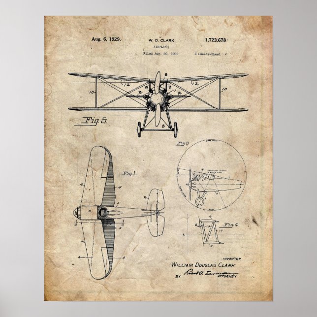 Aeroplane Patent Poster (Front)