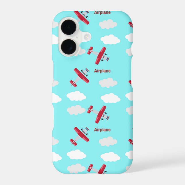 Aeroplane pattern on blue (Back)