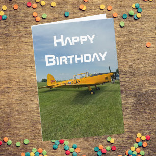 Aeroplane photo, Cool Aviation Birthday Card