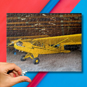 Aeroplane Photo Family Game Night Pilot Aviation Jigsaw Puzzle