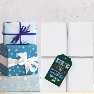 Aeroplane Photo, Love Word, Simple Aviation Gift Tags