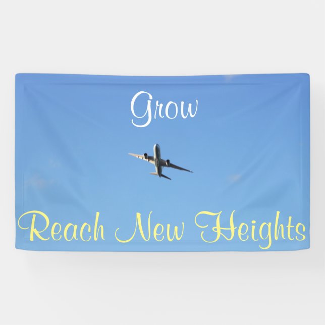 Aeroplane Photo Motivational Banner (Horizontal)