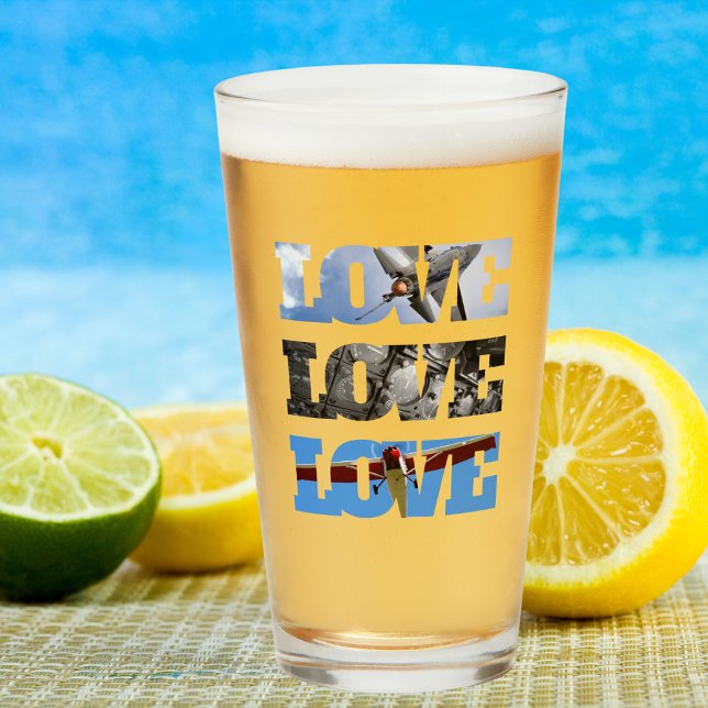 Aeroplane Photos in LOVE frame, Aviation Simple Glass (Creator Uploaded)