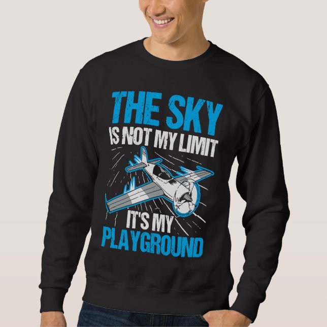 Aeroplane Pilot Aviation Pilot For Men & Women Sweatshirt (Front)