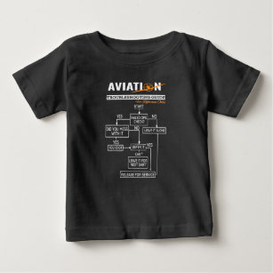 Aeroplane Pilot Aviation Trouble Shooting Guide Baby T-Shirt