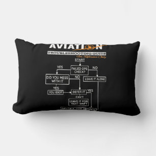 Aeroplane Pilot Aviation Trouble Shooting Guide Lumbar Cushion