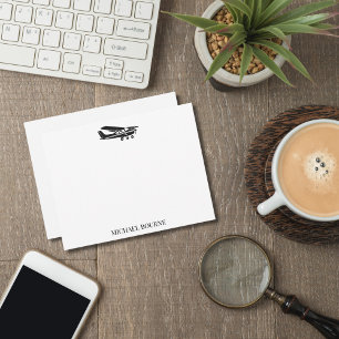 Aeroplane Pilot Aviator Modern Stylish Custom Card