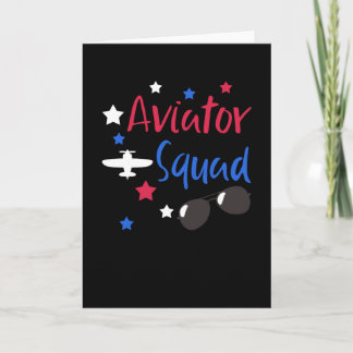 Aeroplane Pilot Flying Cool Aviator Gift Card