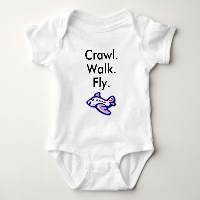 Aeroplane Pilot Newborn Gift, Future Pilot Baby Bodysuit (Front)