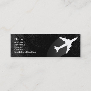 Aeroplane Pilot or flight attendant business card