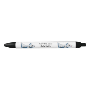 Aeroplane Pilot or Flight Design Black Ink Pen
