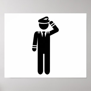 Aeroplane pilot poster