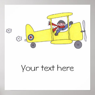 Aeroplane Pilot Poster