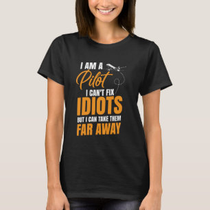 Aeroplane Pilot Vintage Jet Plane I Am A Pilot I C T-Shirt