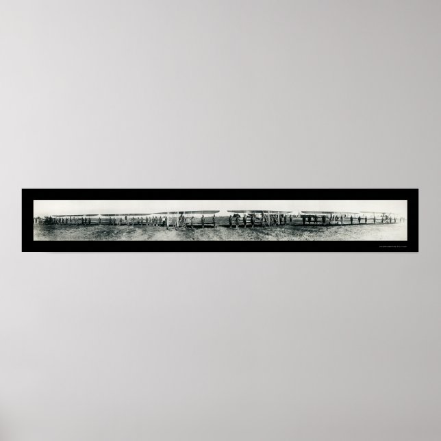 Aeroplane Pilots WWI Photo 1913 Poster (Front)