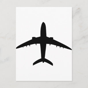 aeroplane plane aircraft icon postcard