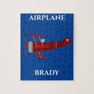 Aeroplane puzzle with personalised name.