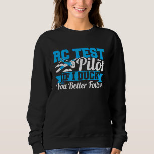 Aeroplane RC Test Pilot Remote Control RC Plane Ai Sweatshirt