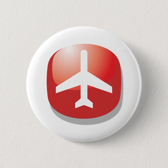 Aeroplane Red Easy Button (Front)