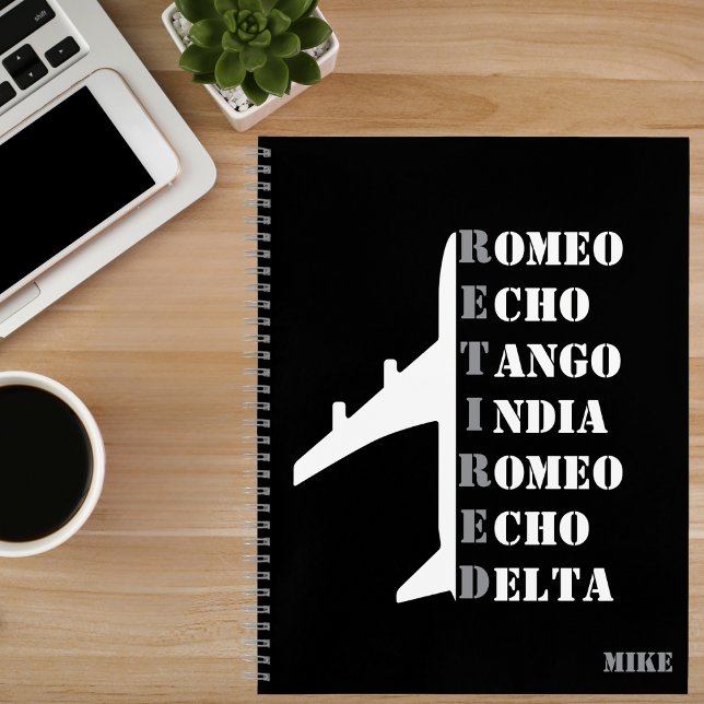 Aeroplane Retired Nato Phonetic Alphabet Aviation Notebook (Creator Uploaded)