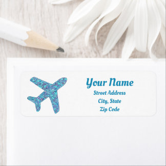 Aeroplane Return Address Labels