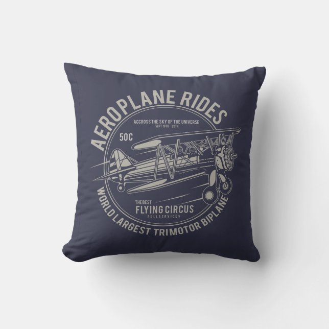 Aeroplane rides flying circus | Aeroplane Gifts Cushion (Front)