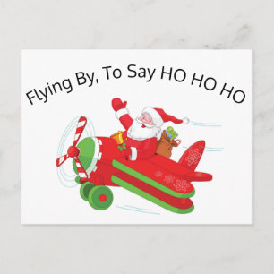 Aeroplane Santa Postcard