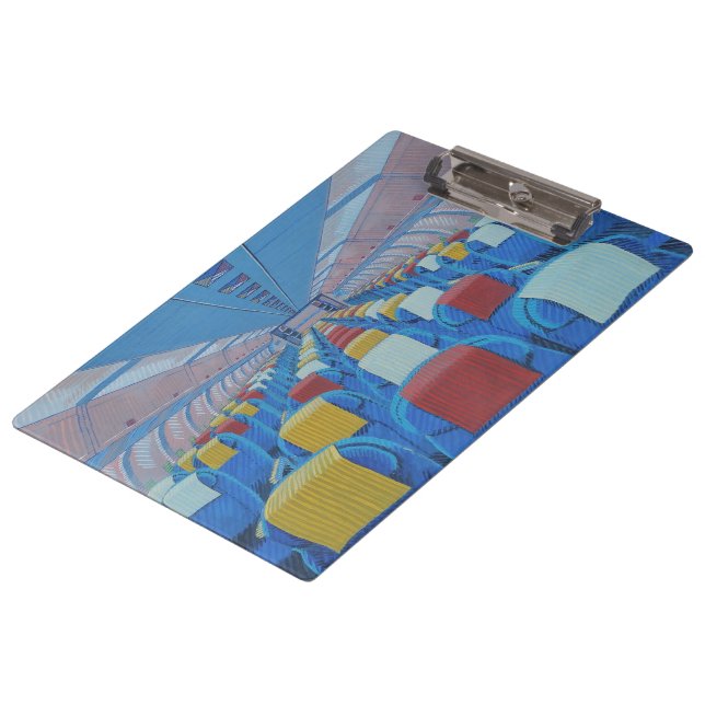 Aeroplane Seats (by Gregorio Undurraga) Clipboard (Angled)