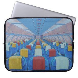 Aeroplane Seats (by Gregorio Undurraga) Laptop Sleeve