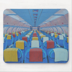 Aeroplane Seats (by Gregorio Undurraga) Mouse Pad