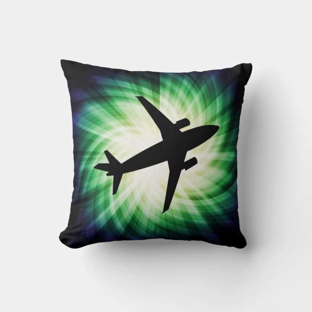 Aeroplane Silhouette; Cool Cushion (Front)