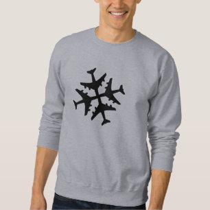 Aeroplane Snowflake Sweatshirt